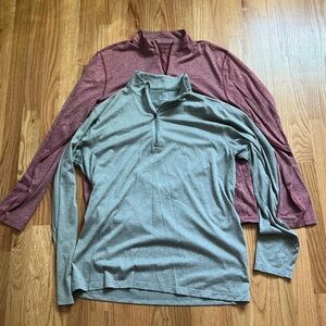 2 for 1! Men’s eastern mountain sports tech Wick quarter zip men’s large